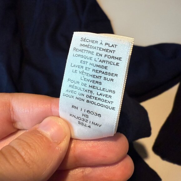 Charles Tyrwhitt Men XXL 1/4 Zip Pullover Sweater Merino Wool Knit Blue Stretch - Picture 6 of 9